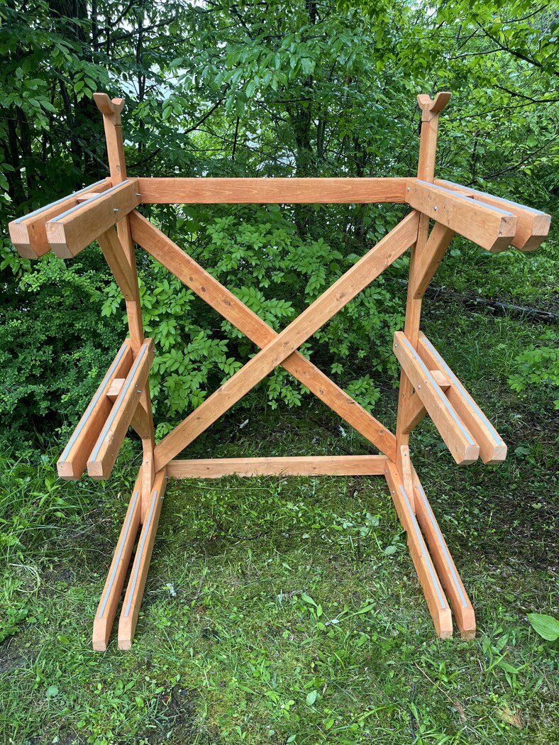 3x1 rack — completed assembly