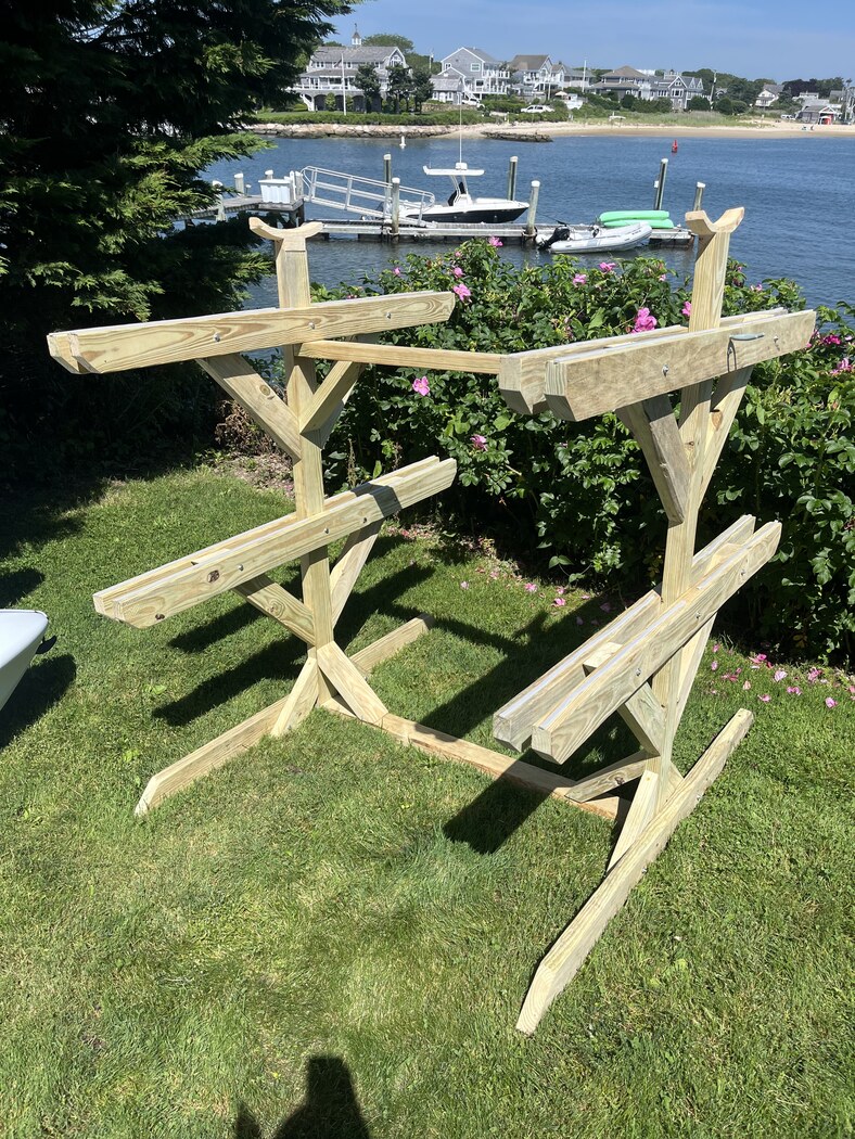 3x2 rack — finished product by water