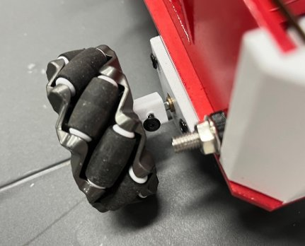 Wheel-axle bracket installed